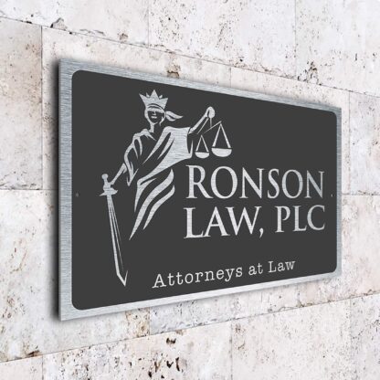 Modern Attorney at Law Sign