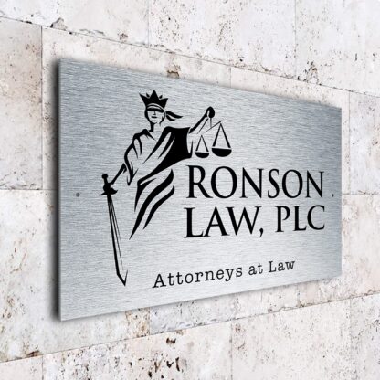 Modern Attorney at Law Sign