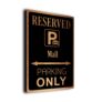 Mall Parking Only Sign