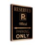 Official Parking Only Sign
