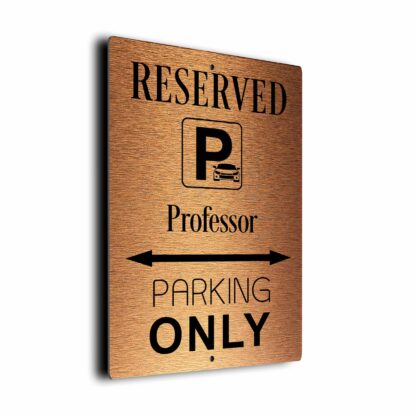 Professor Parking Only Sign