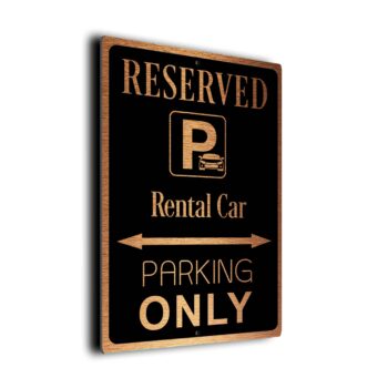 Rental-Car Parking Only Sign