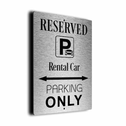 Rental-Car Parking Only Sign