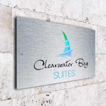 Modern Suites Sign