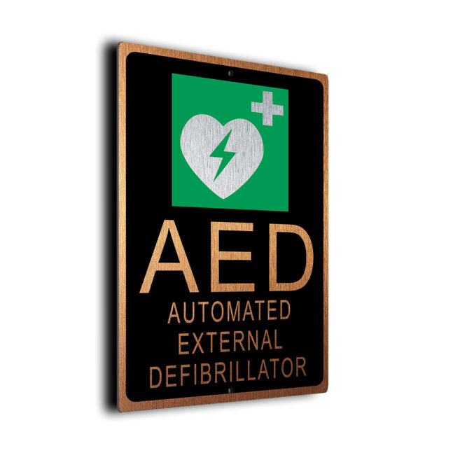 AED DEFIB Pool Sign DMAEDPLBC011023 AED Defibrillator Pool Sign
