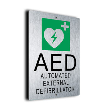 AED Defibrillator Pool Sign