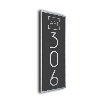 Modern Apartment Number Sign RVSTEBC241023
