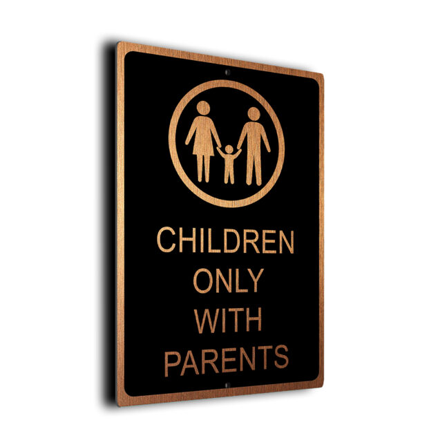 Children Only with Parents DMCOPBC250923 Children Only with Parents Pool Sign