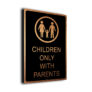 Children Only with Parents Pool Sign