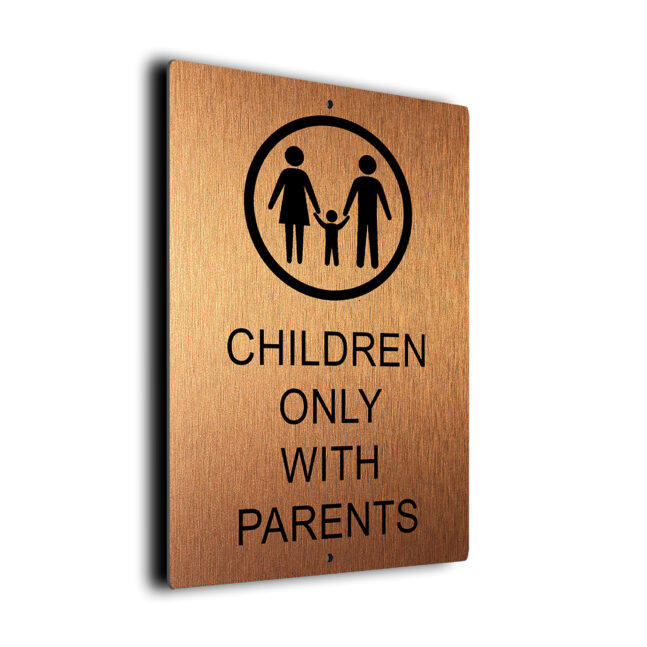 Children Only with Parents DMCOPCB250923 Pool Children Only with Parents Sign