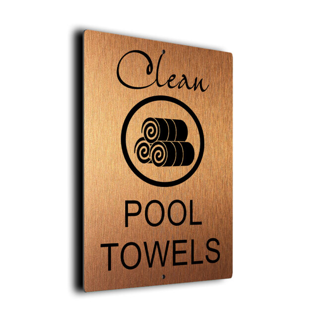 Clean Pool Towels DMCPTCB250923 Pool Clean Pool Towels Sign