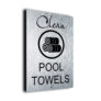 Clean Pool Towels Sign
