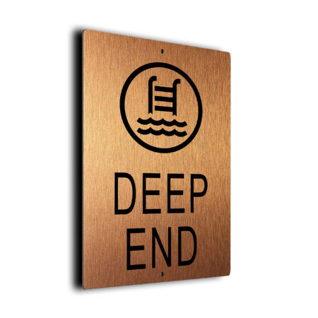 Pool Deep End Sign | Pool Signs | Pool Decor | Deep End Sign