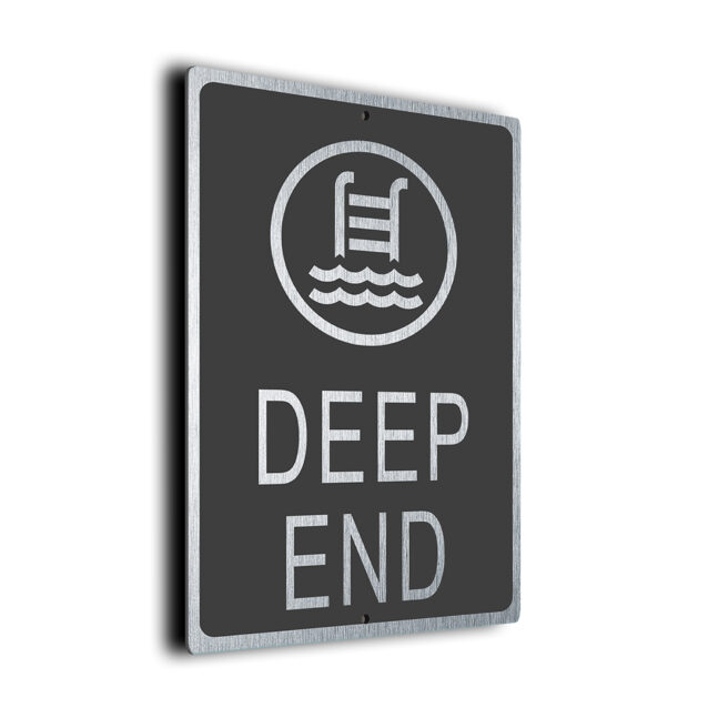 Deep End DMDEGS250923 Modern Deep End Sign