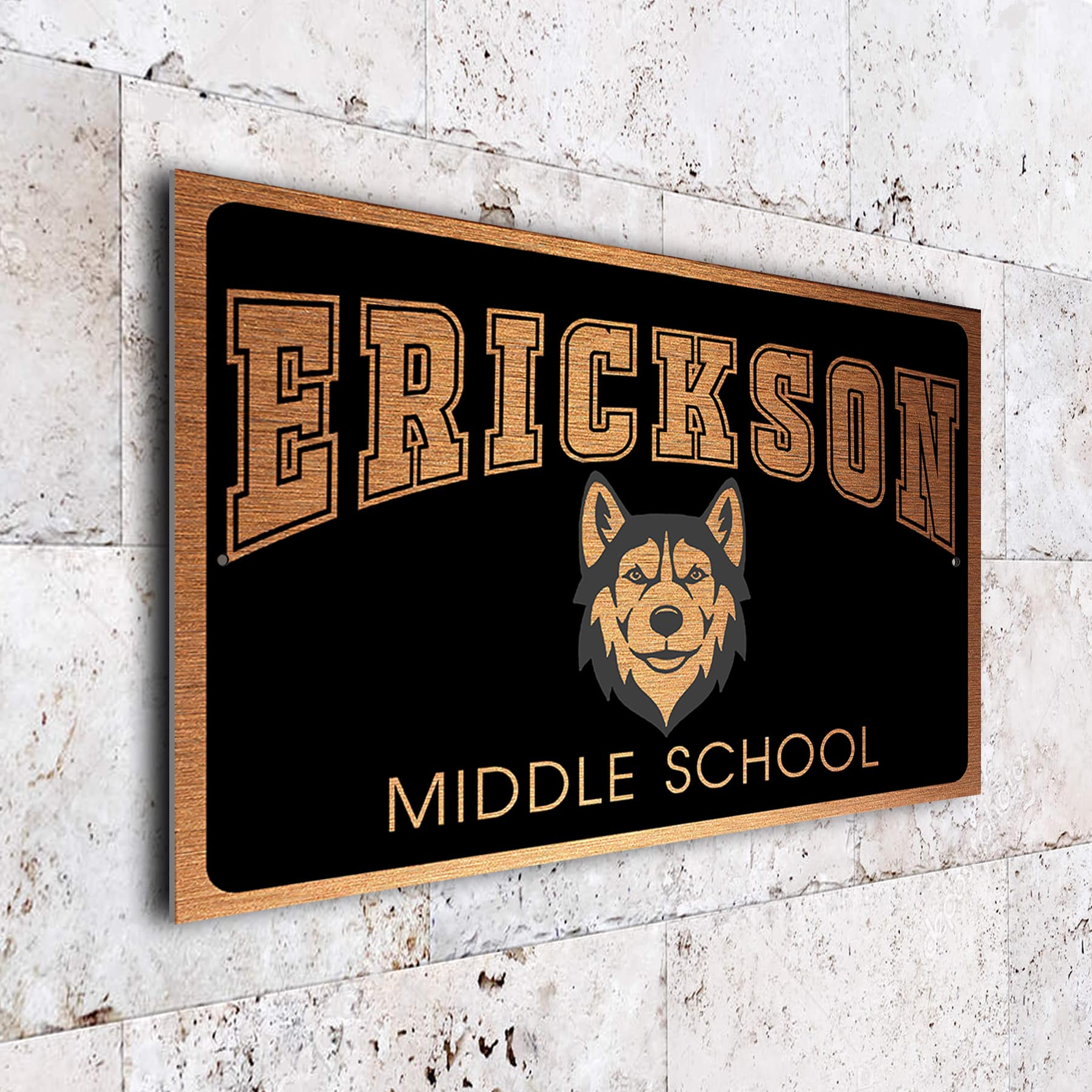 Custom Middle School Sign