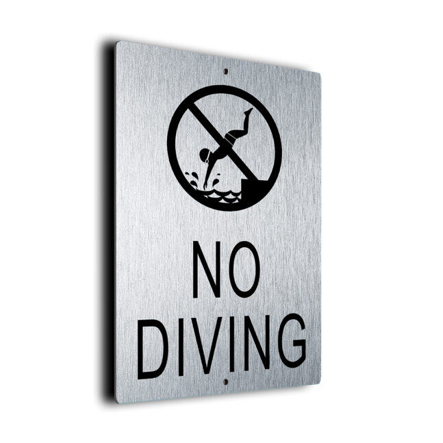 No Diving DMPLNDSB260923 No Diving Sign