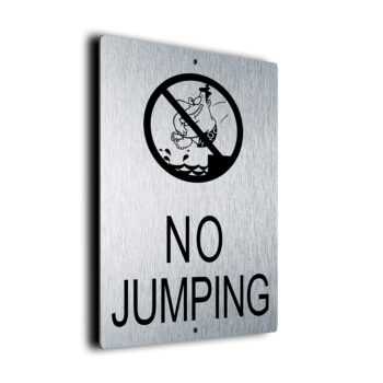 No Jumping Sign