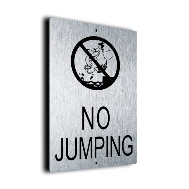 No Jumping Pool Sign DMPLNJPSB260923 No Jumping Sign