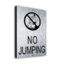 No Jumping Sign