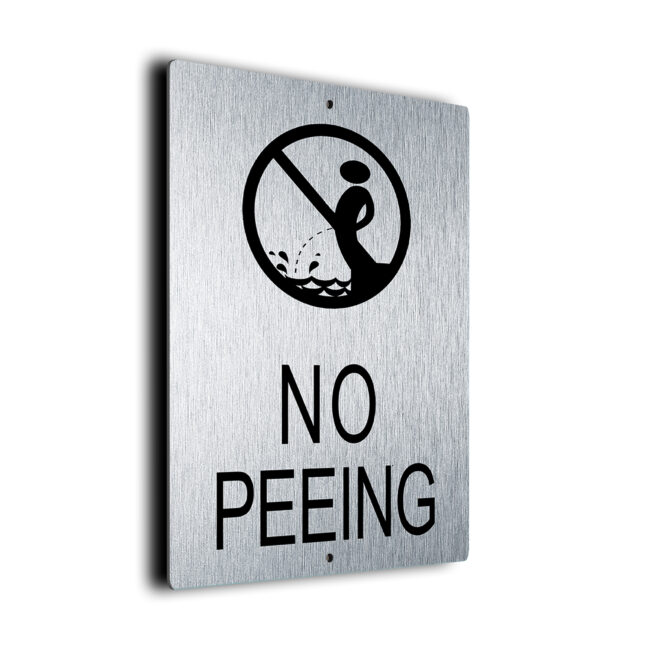 No Peeing Pool Sign DMNPESB011023 No Peeing Sign