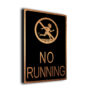 No Running Pool Sign