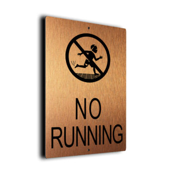 Pool No Running Sign