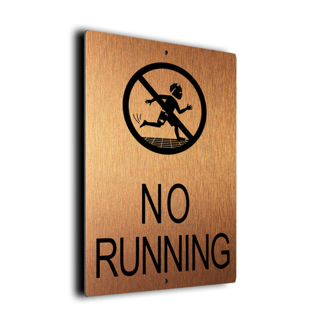 No Running Pool Sign DMNRUCB011023 Pool No Running Sign