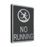 Modern No Running Sign