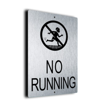 No Running Sign
