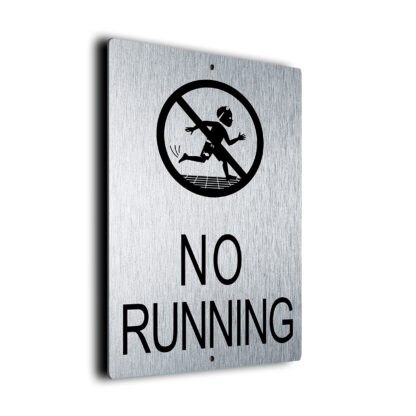 No Running Sign