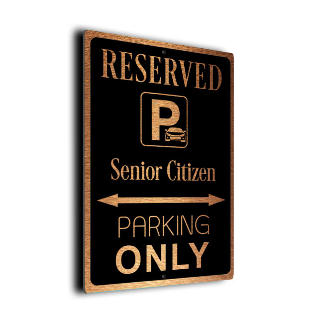 Senior-Citizen Parking Only Sign