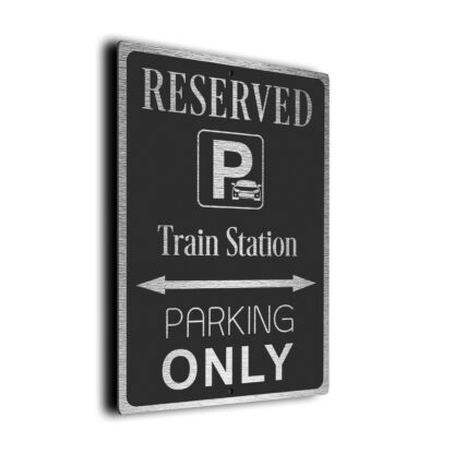 Train-Station Parking Only Sign