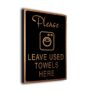Used Towels Pool Sign