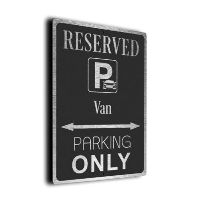 Van Parking Only Sign
