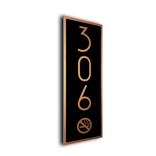 Custom Hotel Vertical No Smoking Room Sign