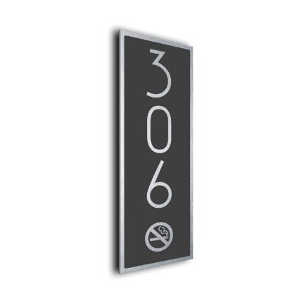 Modern Hotel Vertical No Smoking Room Sign
