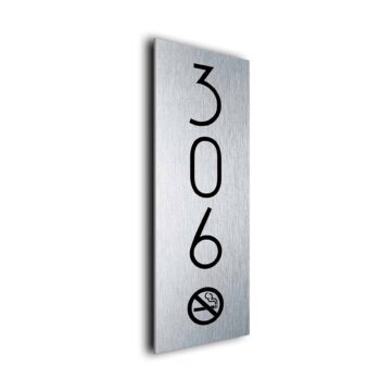 Hotel Vertical No Smoking Room Sign