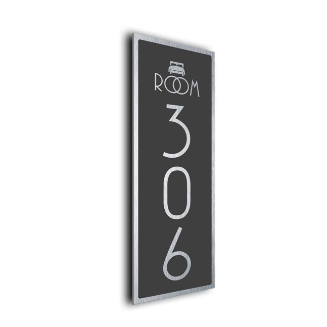 Modern Vertical Room Sign