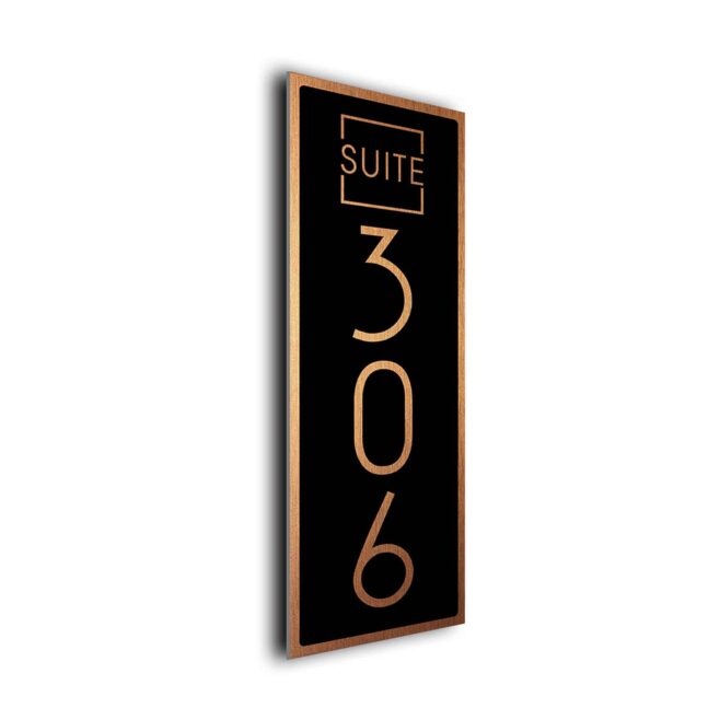 Custom Vertical Suite Number Sign