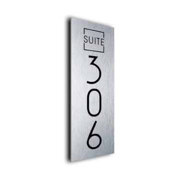 Vertical Suite Number Sign