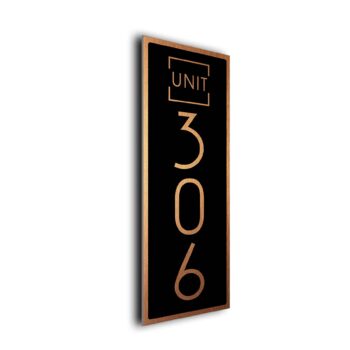 Custom Vertical Unit sign