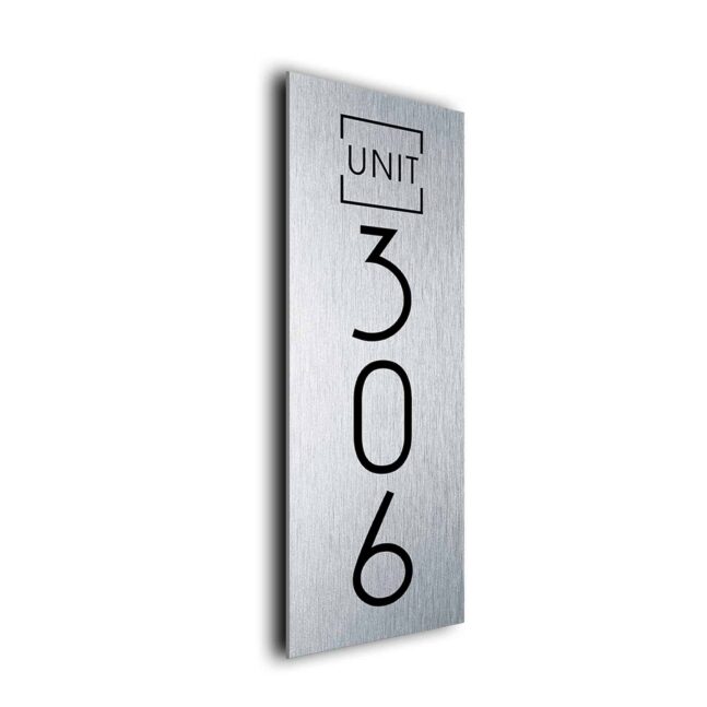Unit Number Sign RVUNSB241023 Vertical Unit Number sign