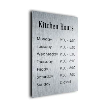 Personalized Kitchen Hours Sign