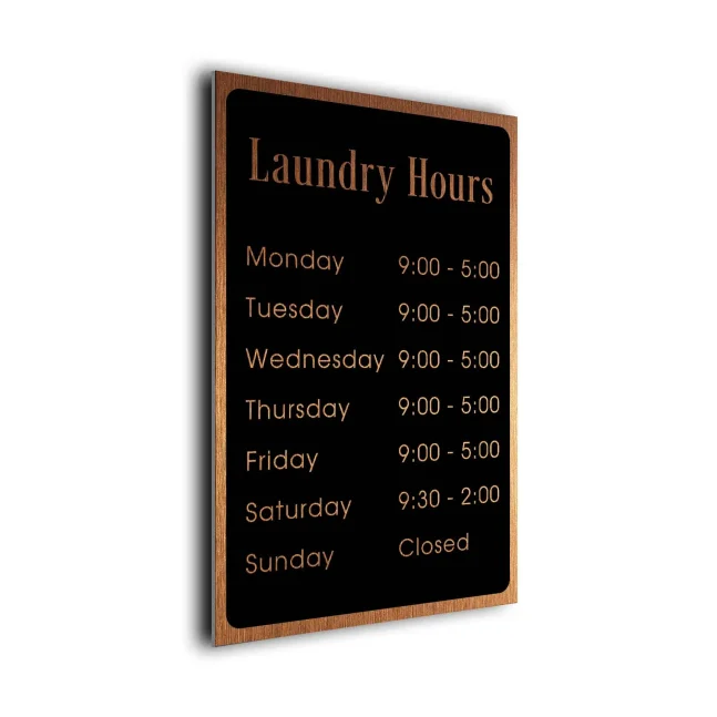 LHBC121223-Laundry-Hours Laundry Hours Plaque