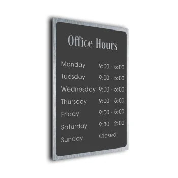 Business Hours Signs
