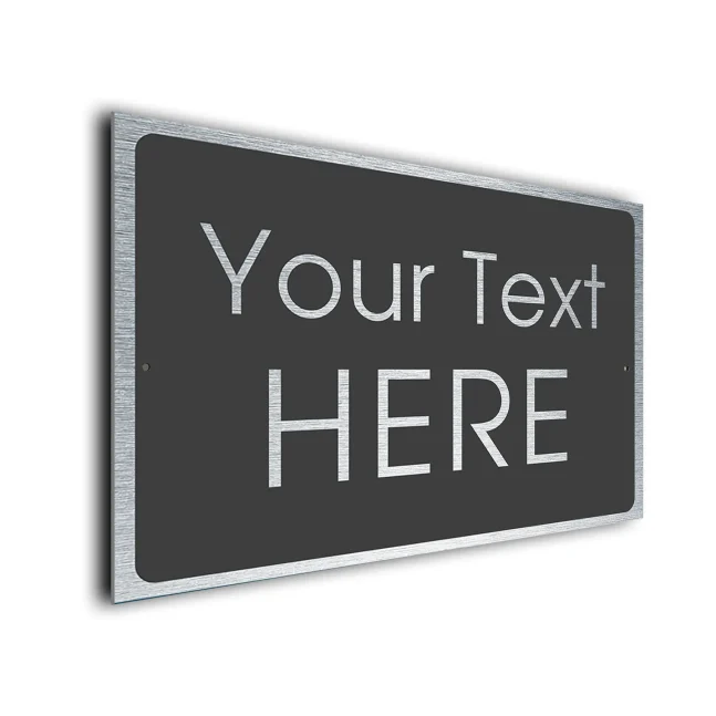 Your Text Here YT101-GS Modern Your Text Here Sign