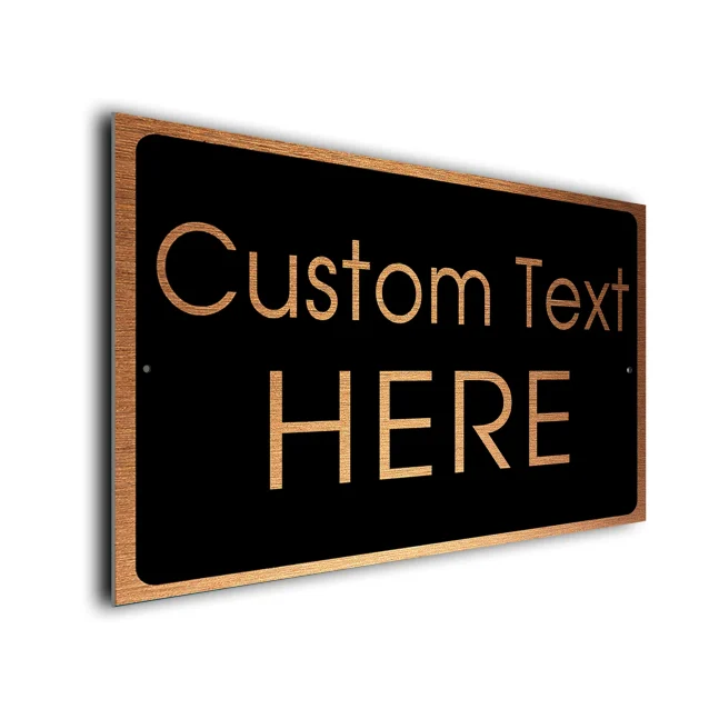 Custom Text Here CT105-BC Personalized Custom Text signs
