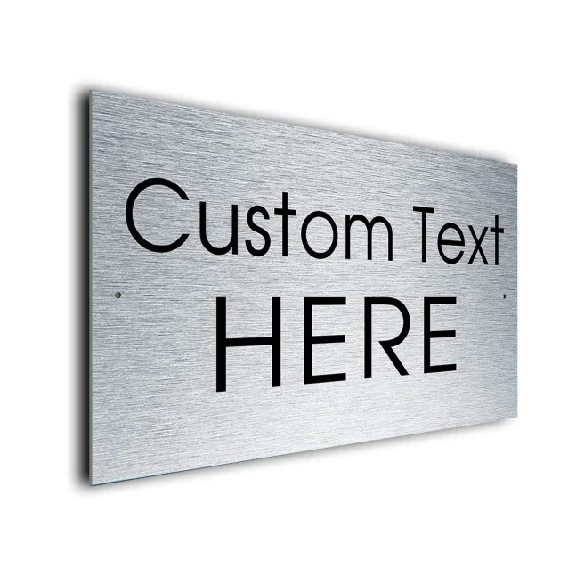 Custom Text Here CT105-SB_12x8 Modern Custom Text signs