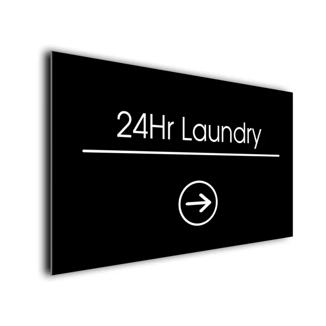 24hr Laundry Arrow Sign Directional Sign 24Hr Laundry Arrow Sign Directional Sign