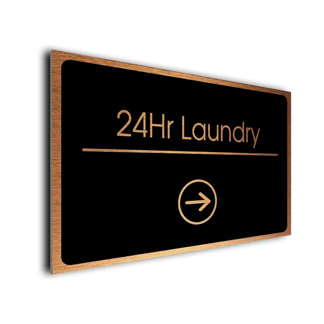 24hr Laundry Sign Directional Sign